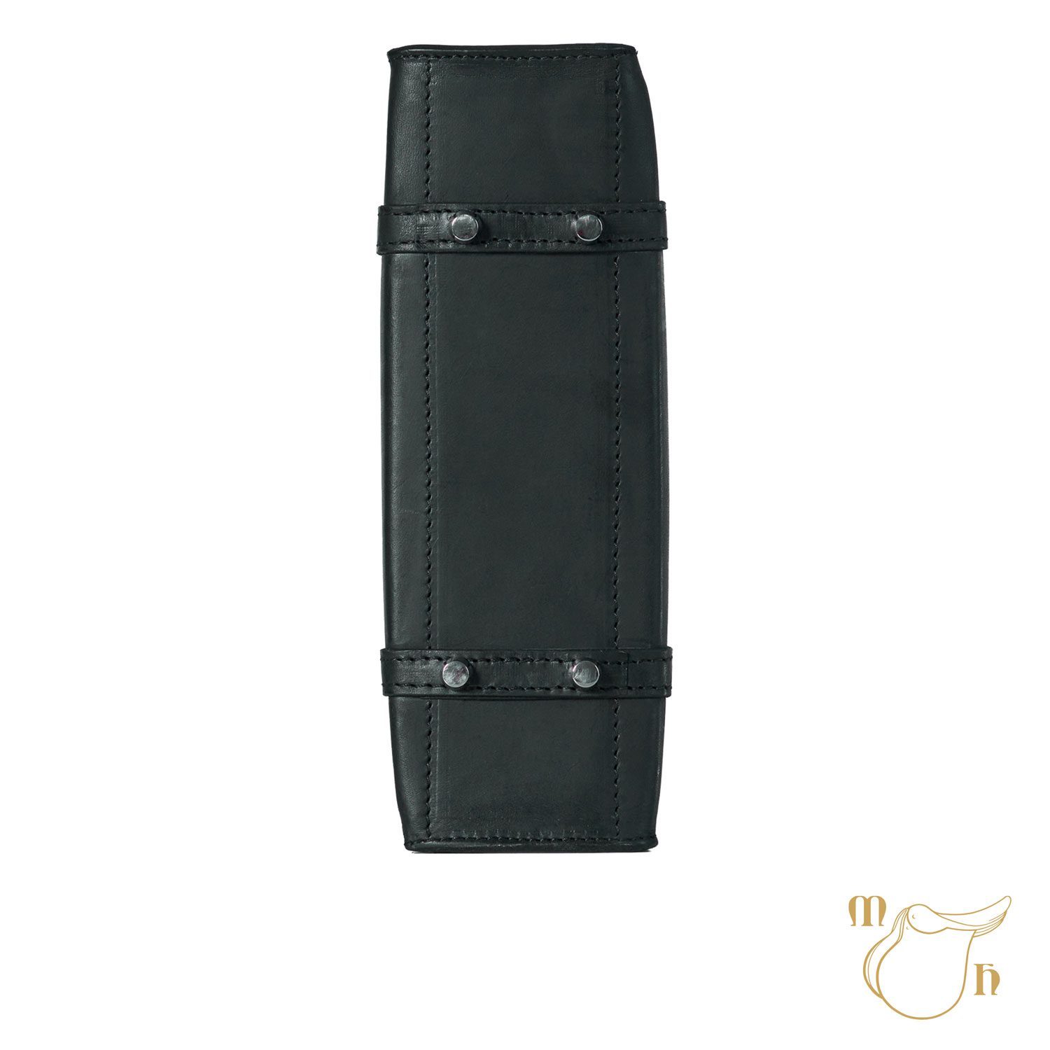 HÖPFNER Shopper Ledertasche schwarz | Handgefertigtes Einzelstück