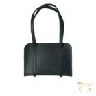 HÖPFNER Shopper Ledertasche schwarz | Handgefertigtes Einzelstück