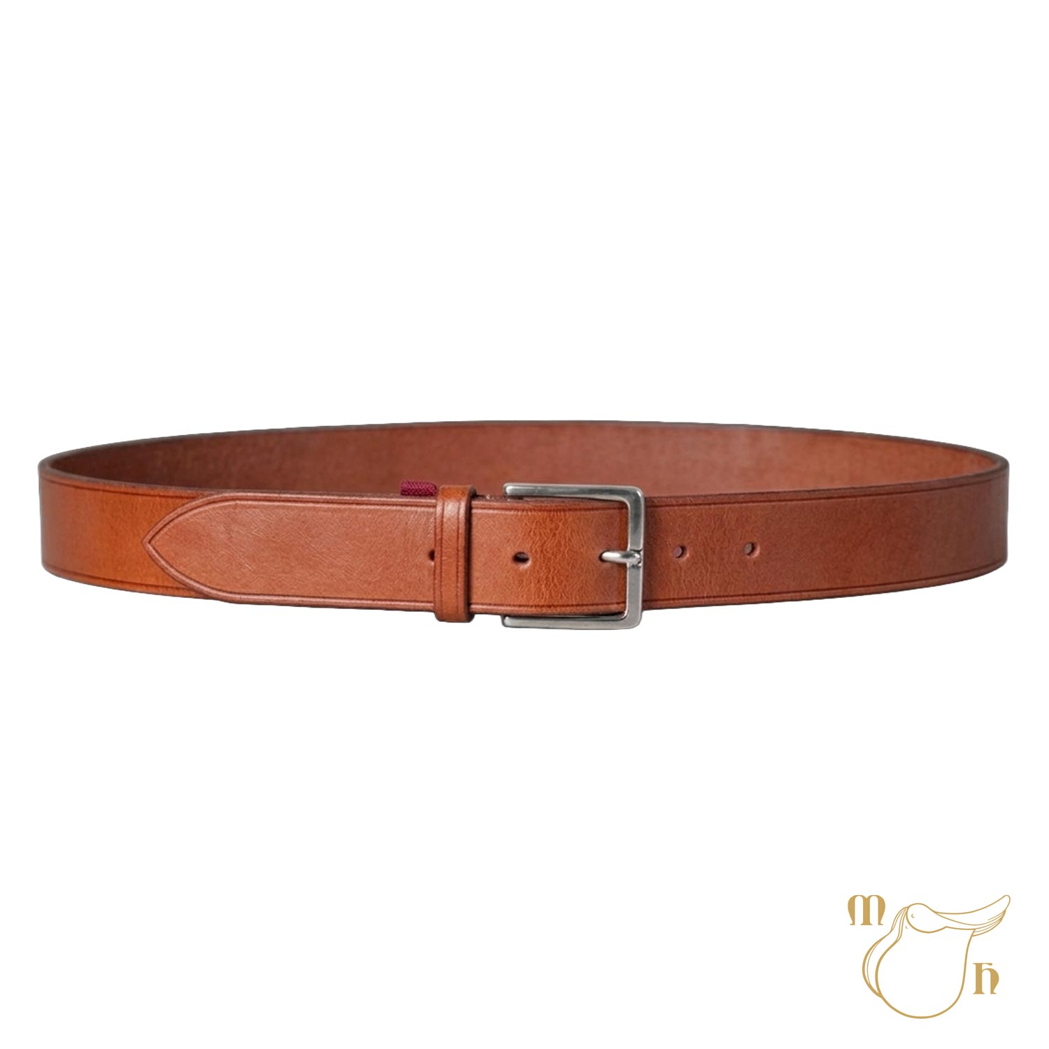 Hoepfner-Guertel-Cognac-Silberschnalle-35mm