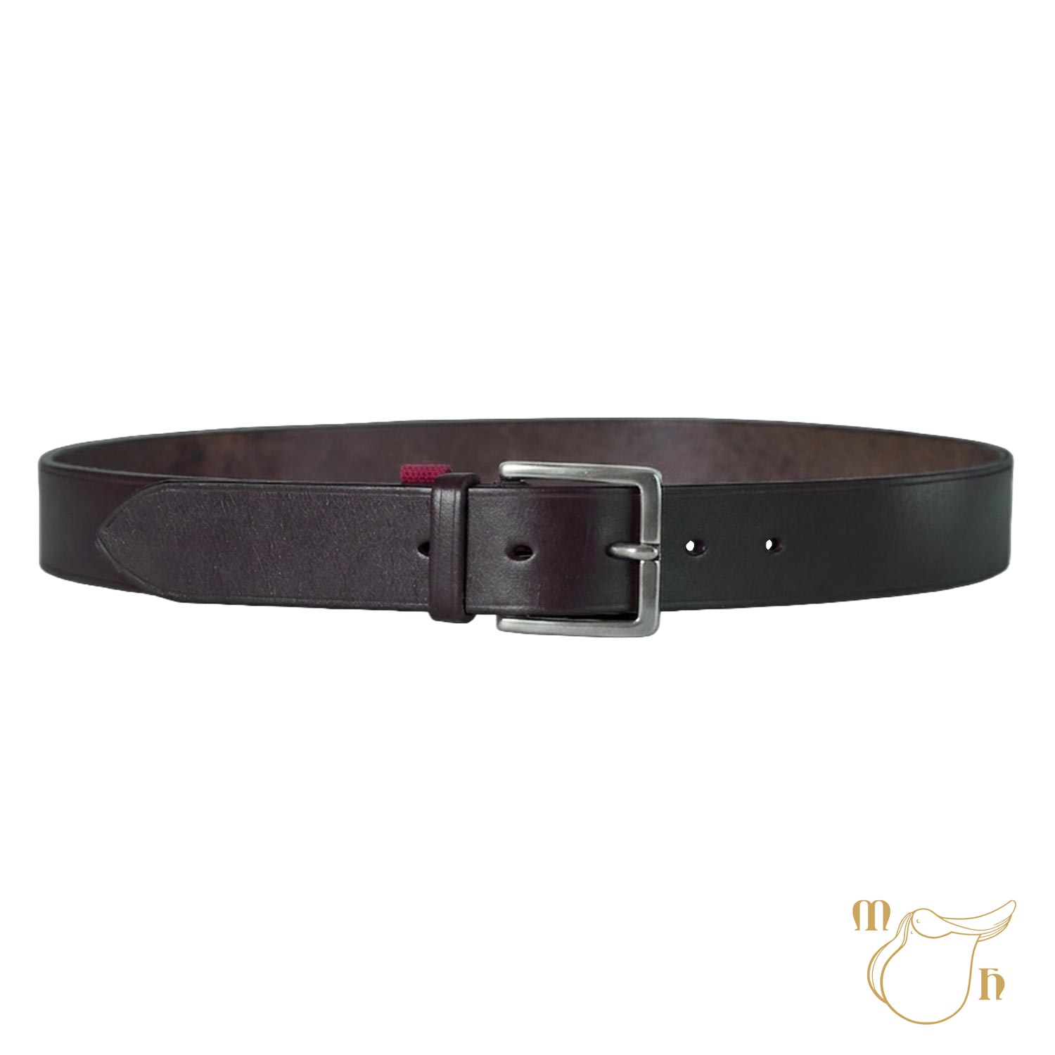 Hoepfner-Guertel-Espresso-Silberschnalle-40mm