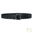 Hoepfner-Guertel-Schwarz-Silberschnalle-40mm
